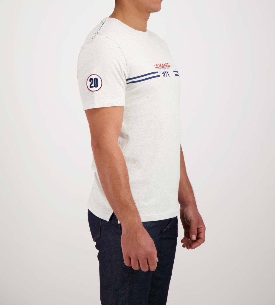 T-shirt racing 1971 Écru