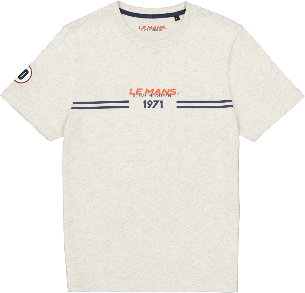 T-shirt racing 1971 Écru