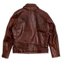“Varenne” Whiskey Horsehide Leather Jacket