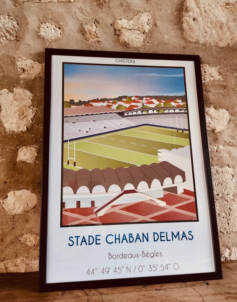 Affiche Stade Chaban Delmas-Union Bordeaux Bègles
