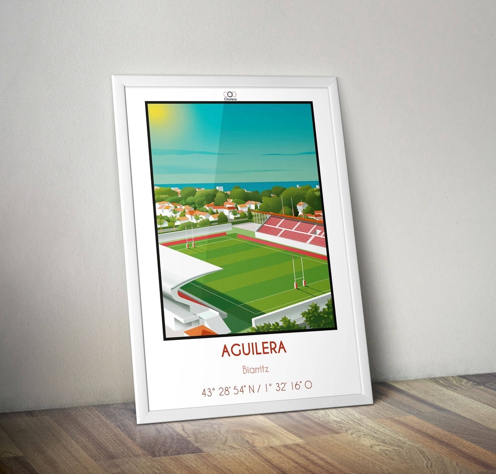 Affiche Stade Aguilera - Biarritz - Biarritz Olympique - Stade Rugby