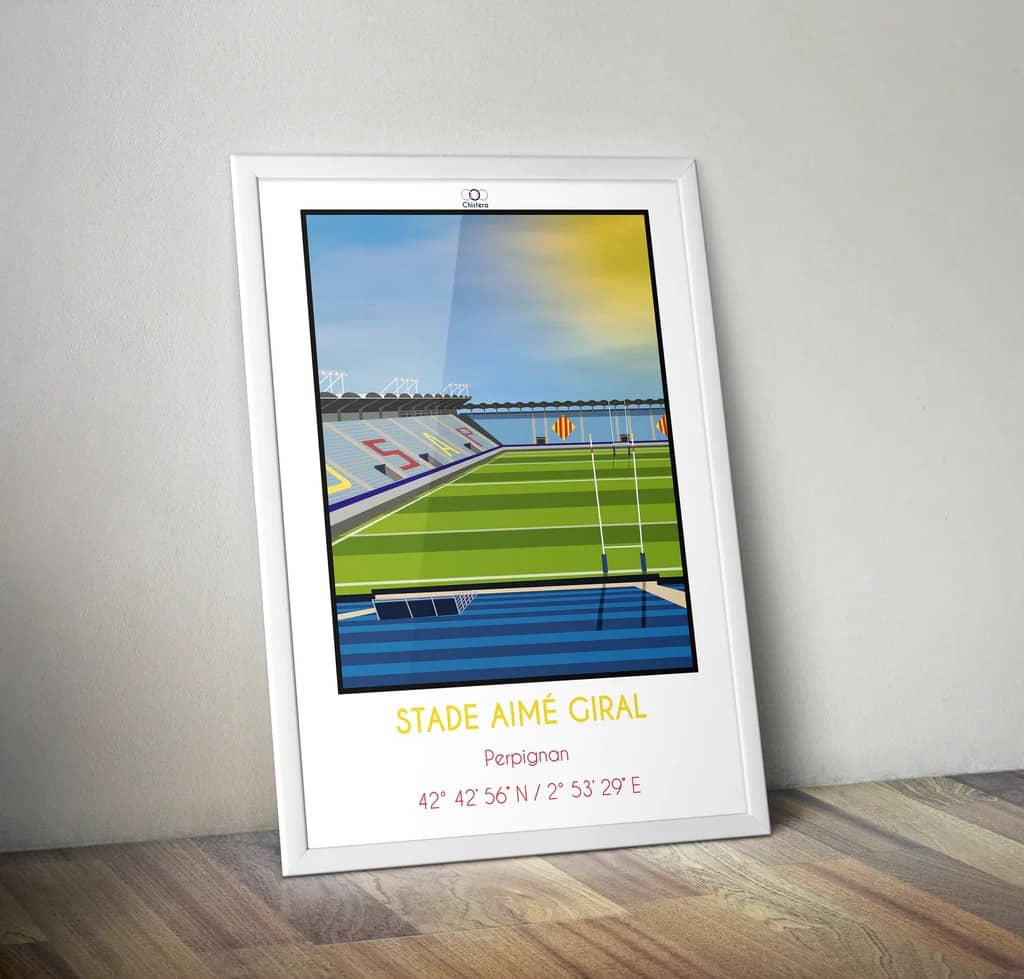Affiche Stade Aimé Giral Perpignan