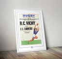 Affiche Rétro Rugby - RC Vichy