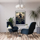 Affiche Retro Rugby - Joueur de rugby