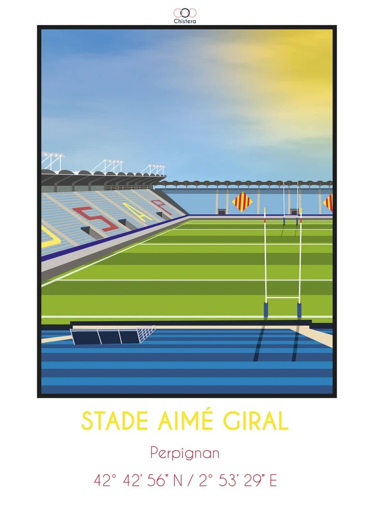 Affiche Stade Aimé Giral Perpignan