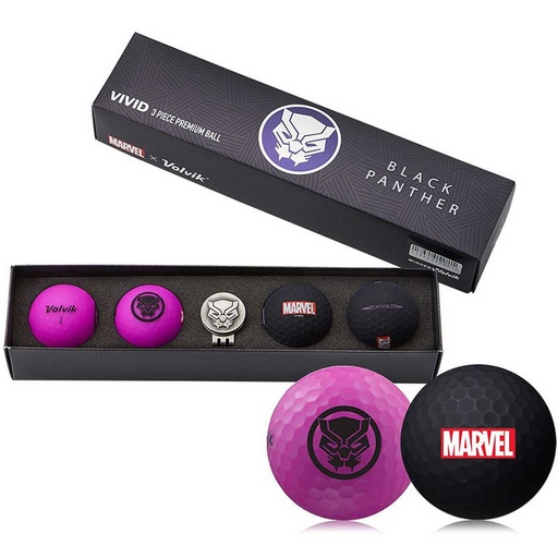 [46-1002] Boite balles de golf Black Panther