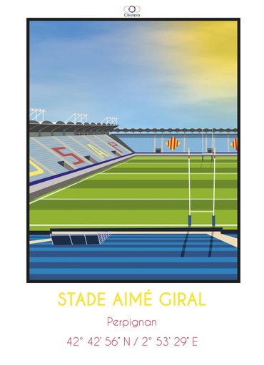Affiche Stade Aimé Giral Perpignan