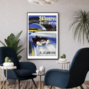 Affiche Vintage Course Auto - 24H du Mans 1958