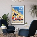 Affiche Vintage Course Auto - 24H du Mans 1959